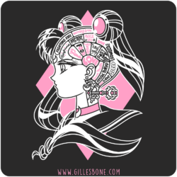 Magical Lock and Time Key in Black T-Shirt