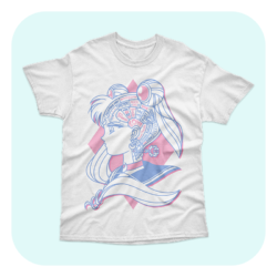 Magical Lock and Time Key in White T-Shirt