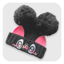Black Batsy Beanie Hat