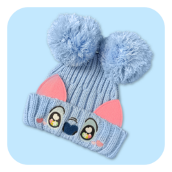 Blue Alien Beanie Hat