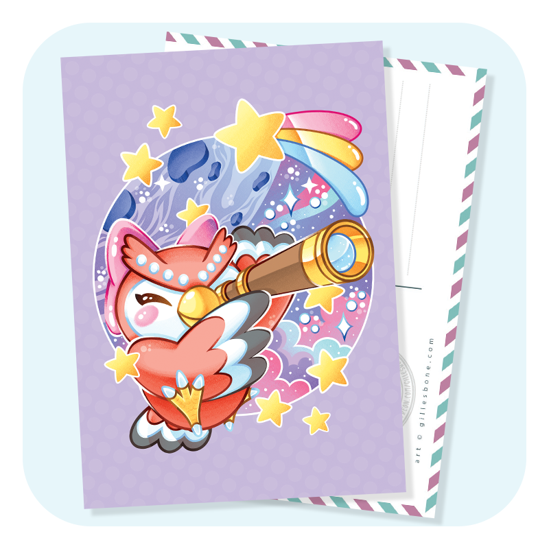 Celeste Looking To The Stars Postcard