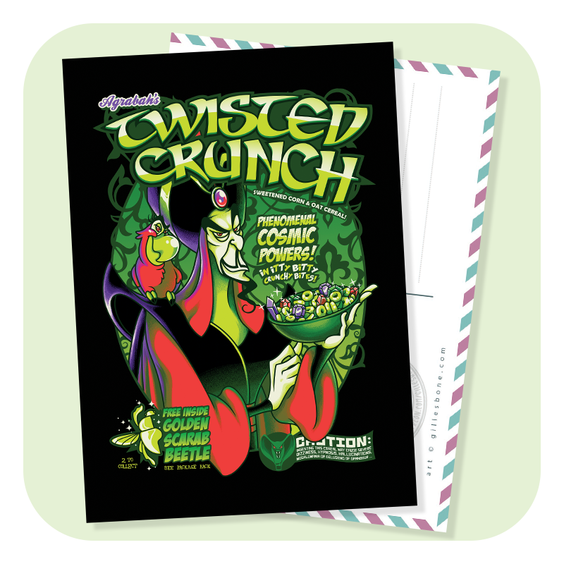 Twisted Crunch Postcard