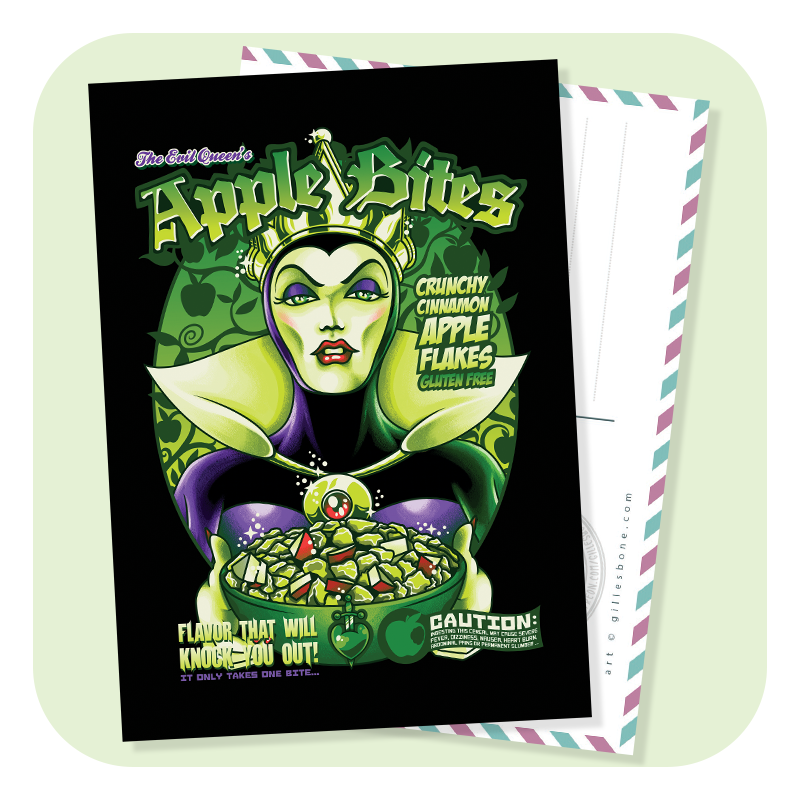 Apple Bites Postcard