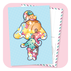Magical Silhouettes Isabelle Postcard