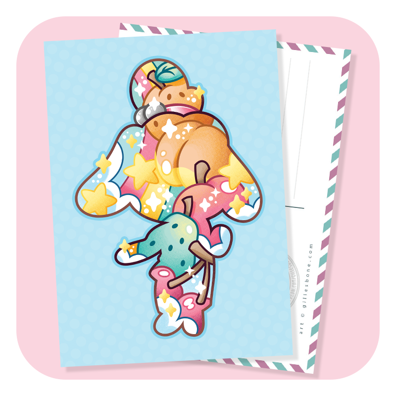 Magical Silhouettes Isabelle Postcard