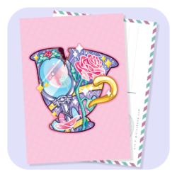 Magical Silhouettes Chip Postcard