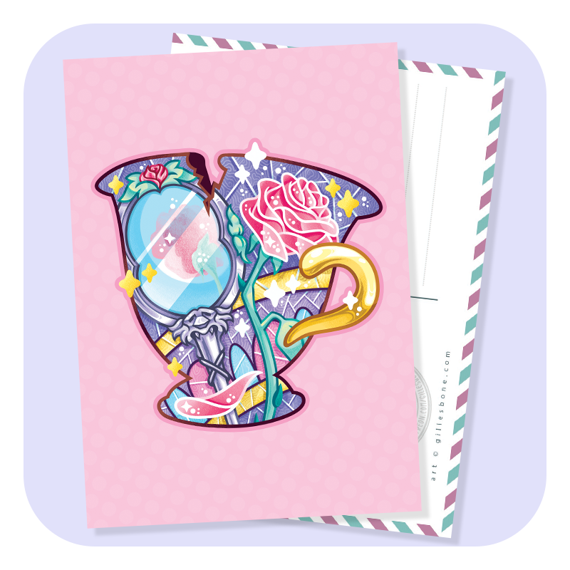 Magical Silhouettes Chip Postcard