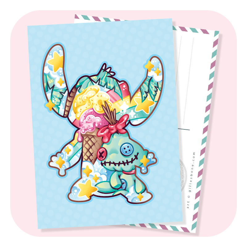 Magical Silhouettes Stitch Postcard
