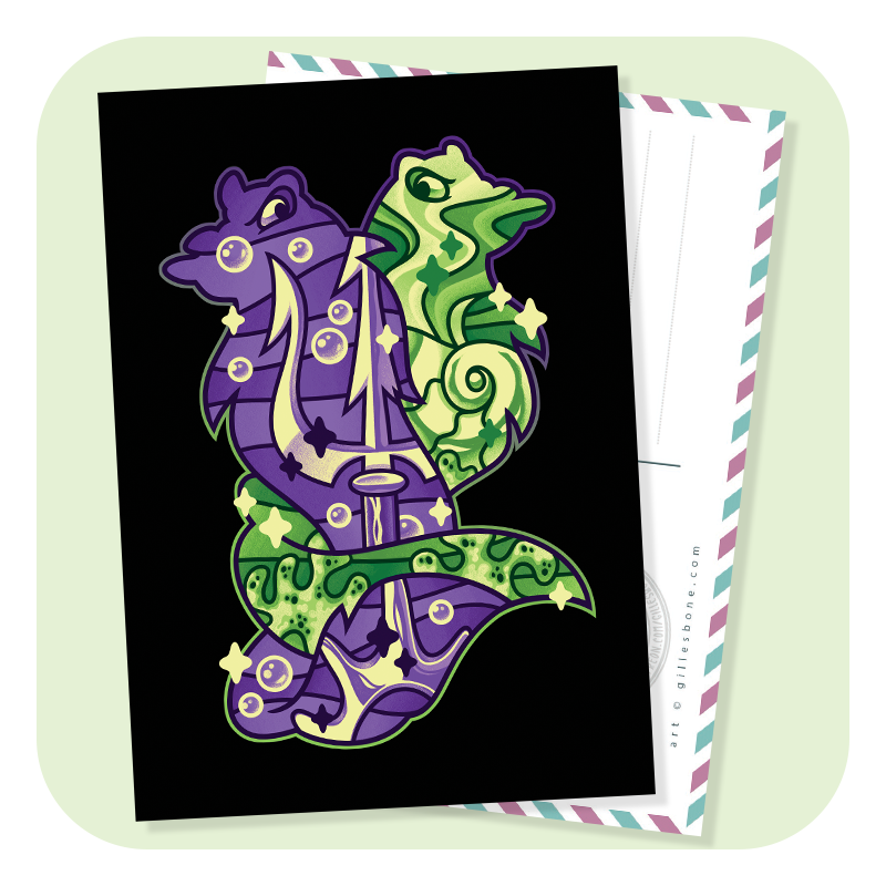 Magical Silhouettes Ursula Postcard