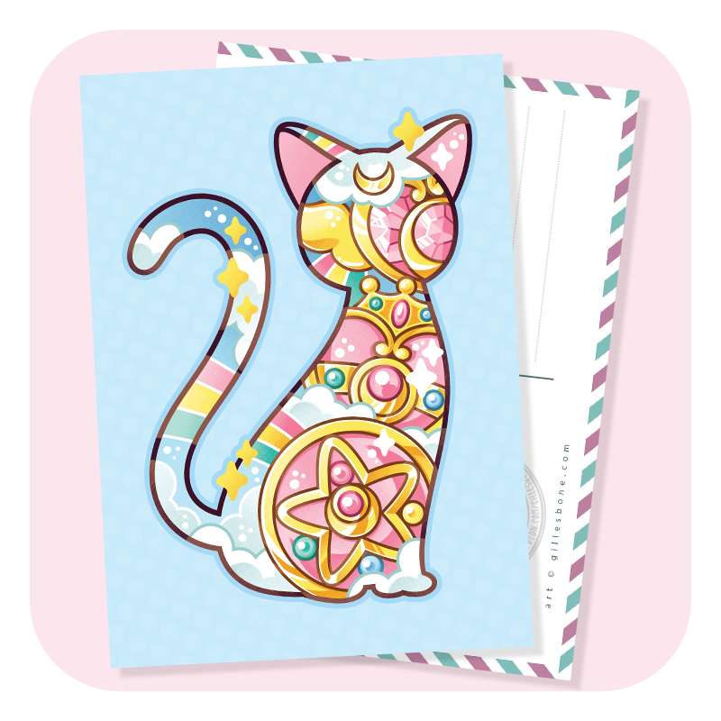 Magical Silhouettes Artemis Postcard