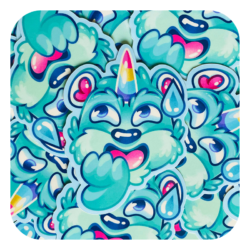 Cubbie Laugh Emote Waterproof Sticker