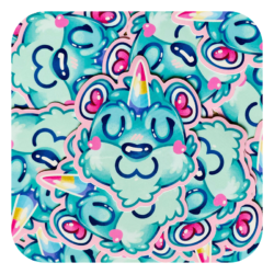 Cubbie UwU Emote Waterproof Sticker