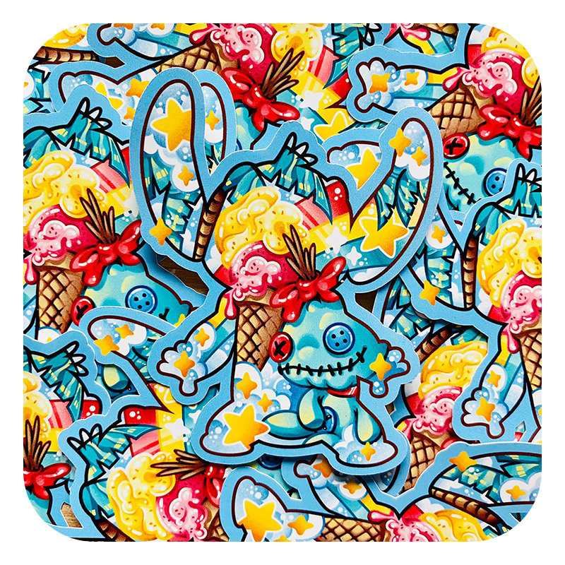 Magical Silhouette Stitch Waterproof Sticker