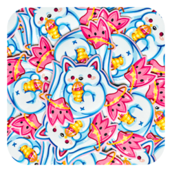 Nekomon Kyubei Waterproof Sticker