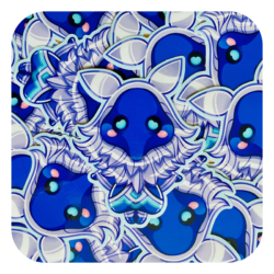 Nya Nya Neko Abyssal Mage Cyro Waterproof Sticker