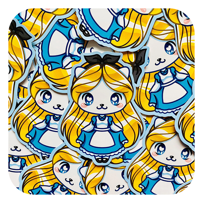 Nya Nya Neko Alice Waterproof Sticker