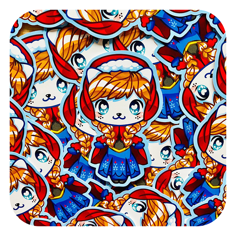 Nya Nya Neko Anna Waterproof Sticker