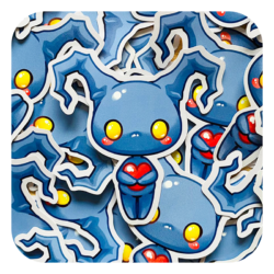 Nya Nya Neko Heartless Waterproof Sticker