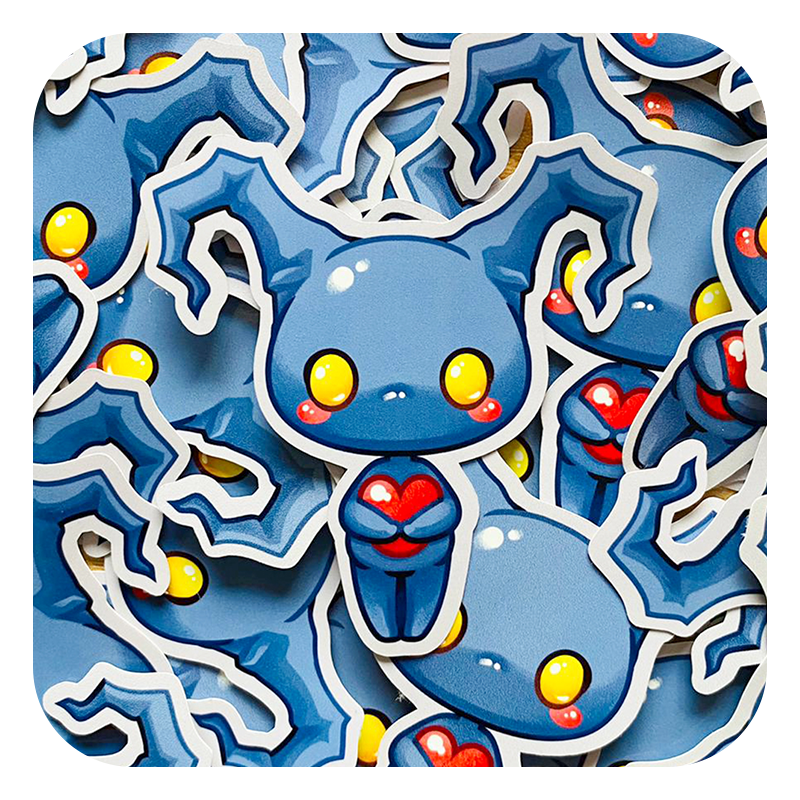 Nya Nya Neko Heartless Waterproof Sticker