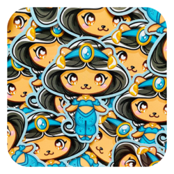 Nya Nya Neko Jasmine Waterproof Sticker