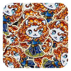 Nya Nya Neko Merida Waterproof Sticker