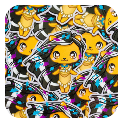 Nya Nya Neko Pocahontas Waterproof Sticker