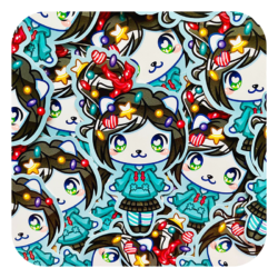 Nya Nya Neko Vanellope Waterproof Sticker