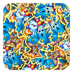 Magical Silhouettes Chocobo Waterproof Sticker