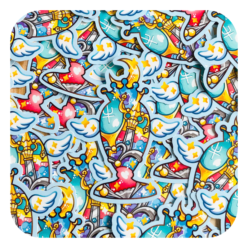Magical Silhouettes Holy Grail Waterproof Sticker
