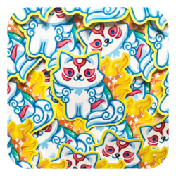 Nekomon Amaterasu Okami Waterproof Sticker