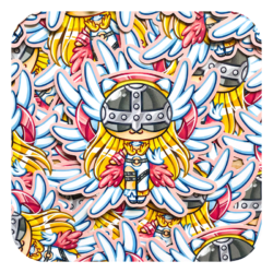 Nya Nya Neko Angewomon Waterproof Sticker