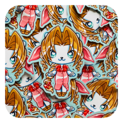 Nya Nya Neko Aerith Waterproof Sticker