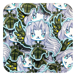 Nya Nya Neko Sephiroth Waterproof Sticker