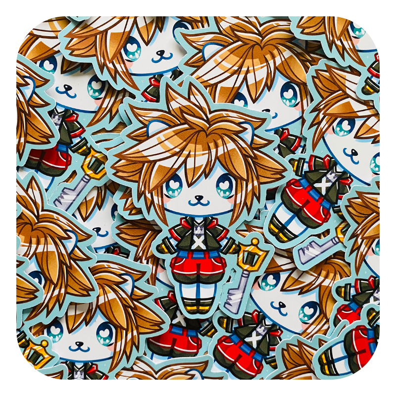 Nya Nya Neko Sora Waterproof Sticker