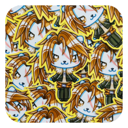 Nya Nya Neko Squal Waterproof Sticker