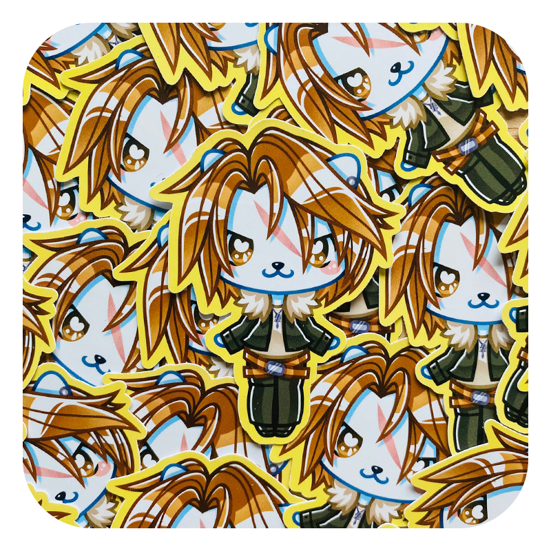 Nya Nya Neko Squal Waterproof Sticker