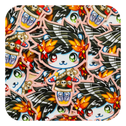 Nya Nya Neko Zagreus Waterproof Sticker