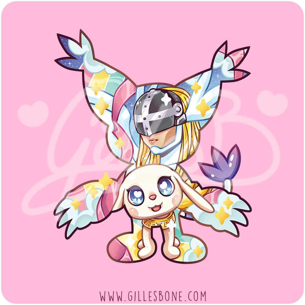 Magical Silhouettes Gatomon T-Shirt - Image 2