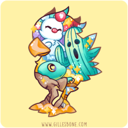 Magical Silhouettes Chocobo T-Shirt