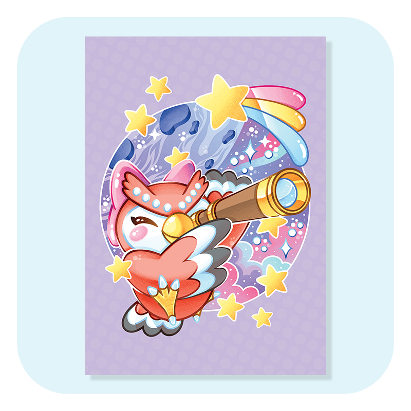 Celeste Looking To The Stars A4 Print