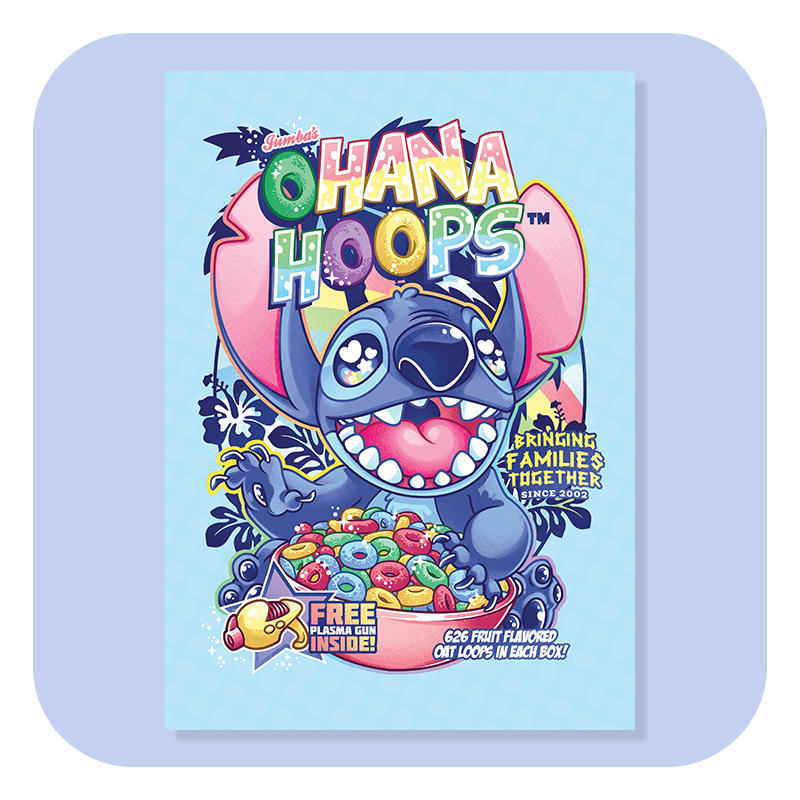 Ohana Hoops A4 Print