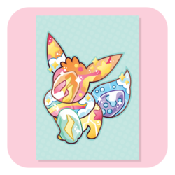 Magical Silhouettes Eevee A4 Print