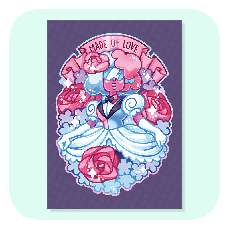 Made Of Love A4 Print