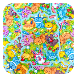 Eevee Atsume Waterproof Sticker