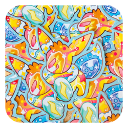 Magical Silhouettes Eevee Waterproof Sticker