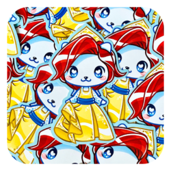 Nya Nya Neko Anastasia Waterproof Sticker
