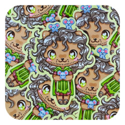 Nya Nya Neko Bruno Waterproof Sticker