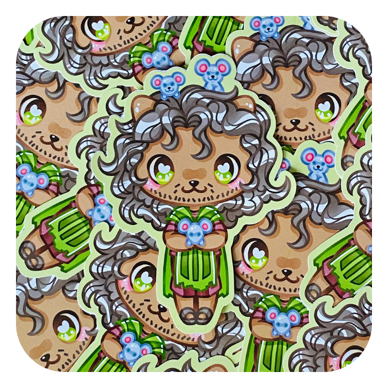Nya Nya Neko Bruno Waterproof Sticker