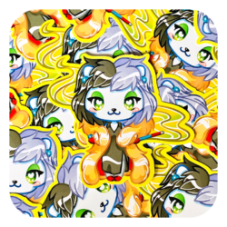 Nya Nya Neko Cruella Waterproof Sticker