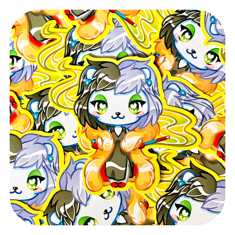 Nya Nya Neko Cruella Waterproof Sticker